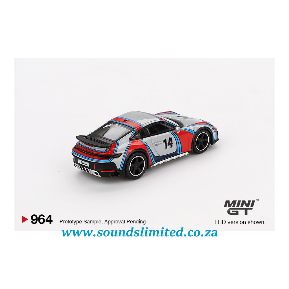 Mini GT #964 Porsche 911 Dakar Ice Grey Metallic "Rally 1978"