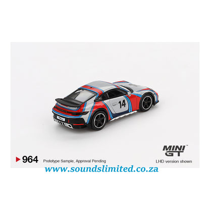 Mini GT #964 Porsche 911 Dakar Ice Grey Metallic "Rally 1978"