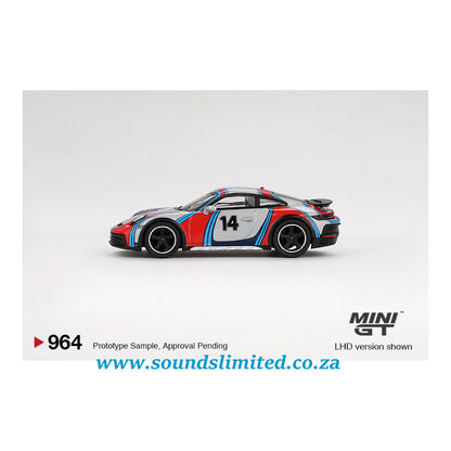 Mini GT #964 Porsche 911 Dakar Ice Grey Metallic "Rally 1978"