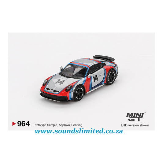 Mini GT #964 Porsche 911 Dakar Ice Grey Metallic "Rally 1978"