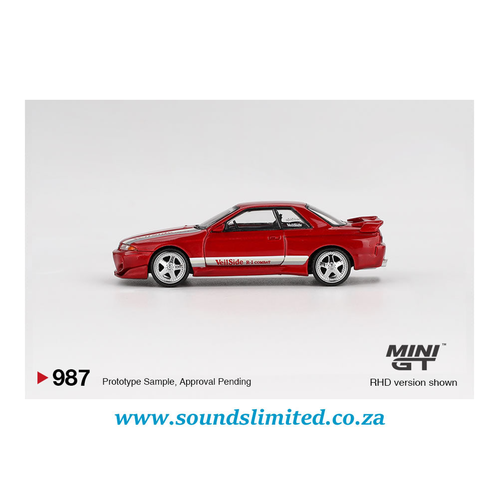 Mini GT #987 Nissan Skyline GT-R (R32) VeilSide Combat C-I Gem Red