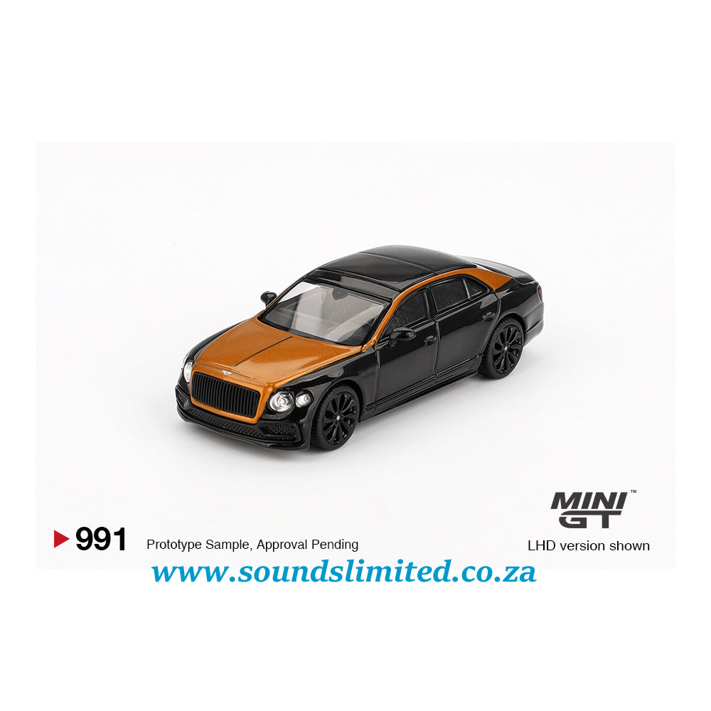Mini GT #991 Bentley Flying Spur Orange Flame / Onyx