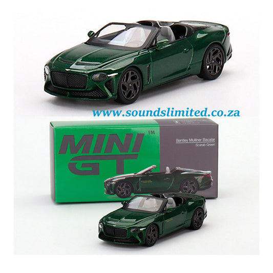 Mini GT Bentley Mulliner Bacalar Scarab Green 1/64 #492