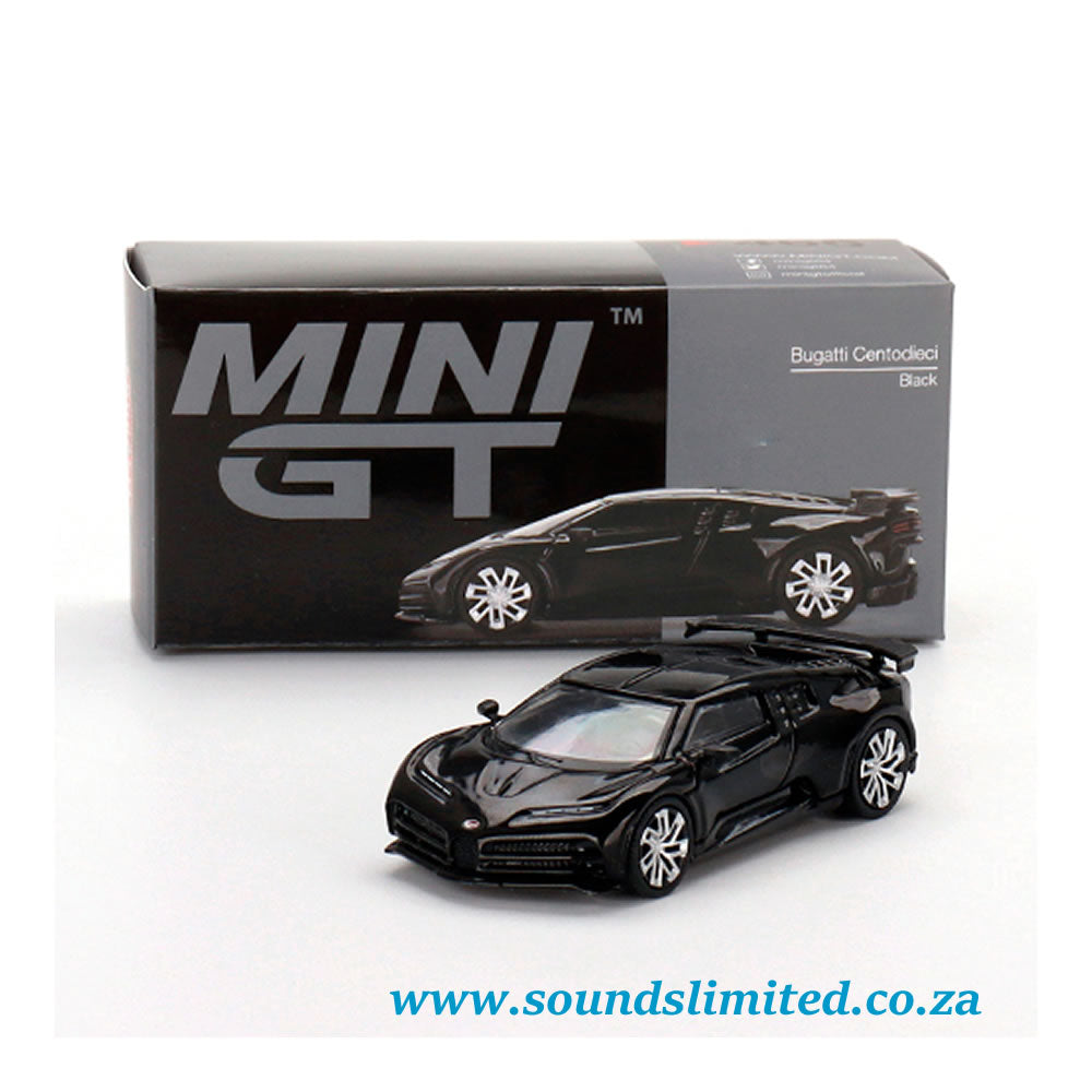 Mini GT Bugatti Centodieci Black #466 1:64