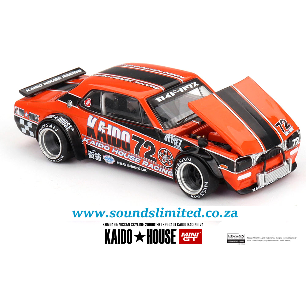 Mini GT Kaido House #195 Nissan Skyline 2000GT-R (KPGC10) Kaido Racing V1