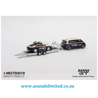 Mini GT Porsche 911 Dakar #718 / Volkswagen ID. Buzz Porsche Centrum Gelderland Roughroads Set MGTS0019