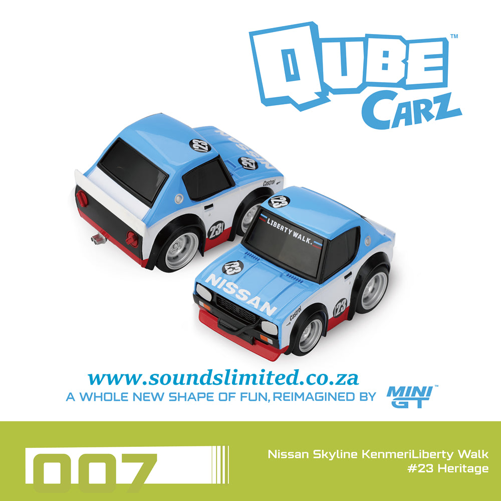 Mini GT Qube Carz #007 Nissan Skyline Kenmeri Liberty Walk #23 Heritage QZ00102