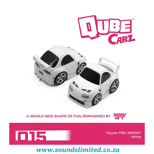 Mini GT Qube Carz #015 Toyota TRD 3000GT White QZ00601