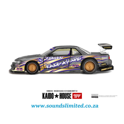 Mini GT X Kaido House #235 Nissan Silvia S13-R KAIDO DRIFT V1