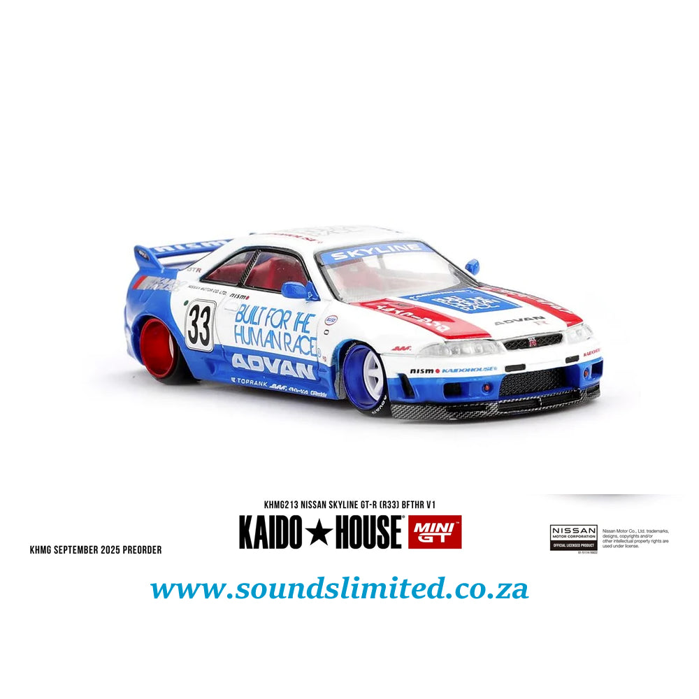 Mini GT x Kaido House #213 Nissan Skyline GT-R (R33) BFTHR V1