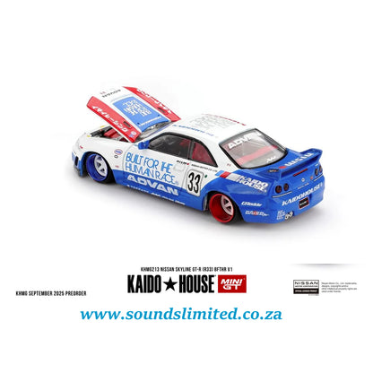 Mini GT x Kaido House #213 Nissan Skyline GT-R (R33) BFTHR V1