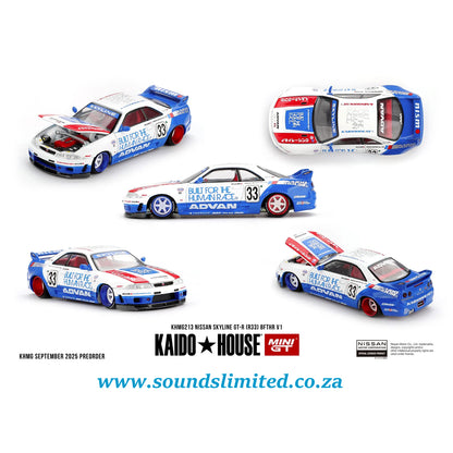Mini GT x Kaido House #213 Nissan Skyline GT-R (R33) BFTHR V1