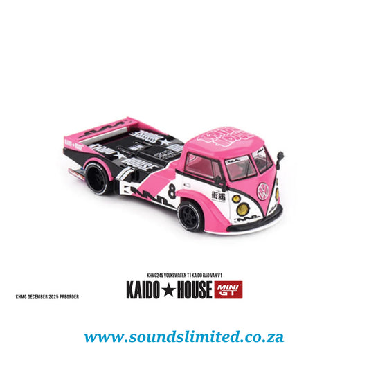 Mini GT x Kaido House Volkswagen T1 KAIDO RADVAN V1 Pink #245