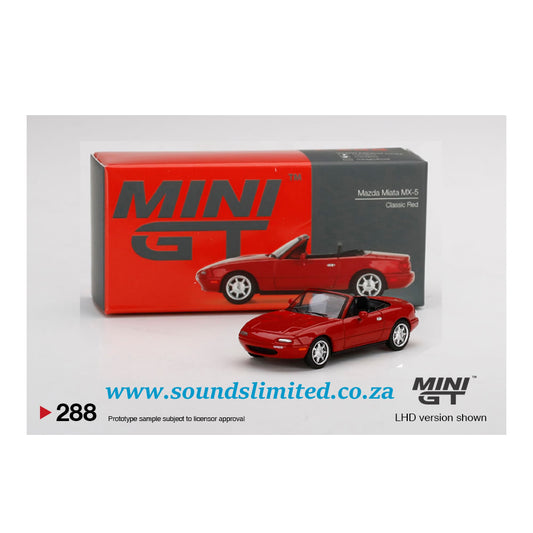 Mini GT #288 Mazda Miata MX-5 Classic Red