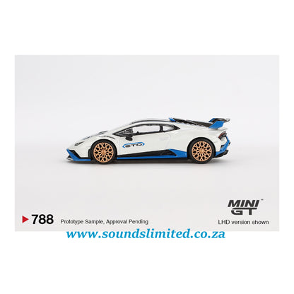Mini Gt #788 Lamborghini Huracán STO Bianco Asopo