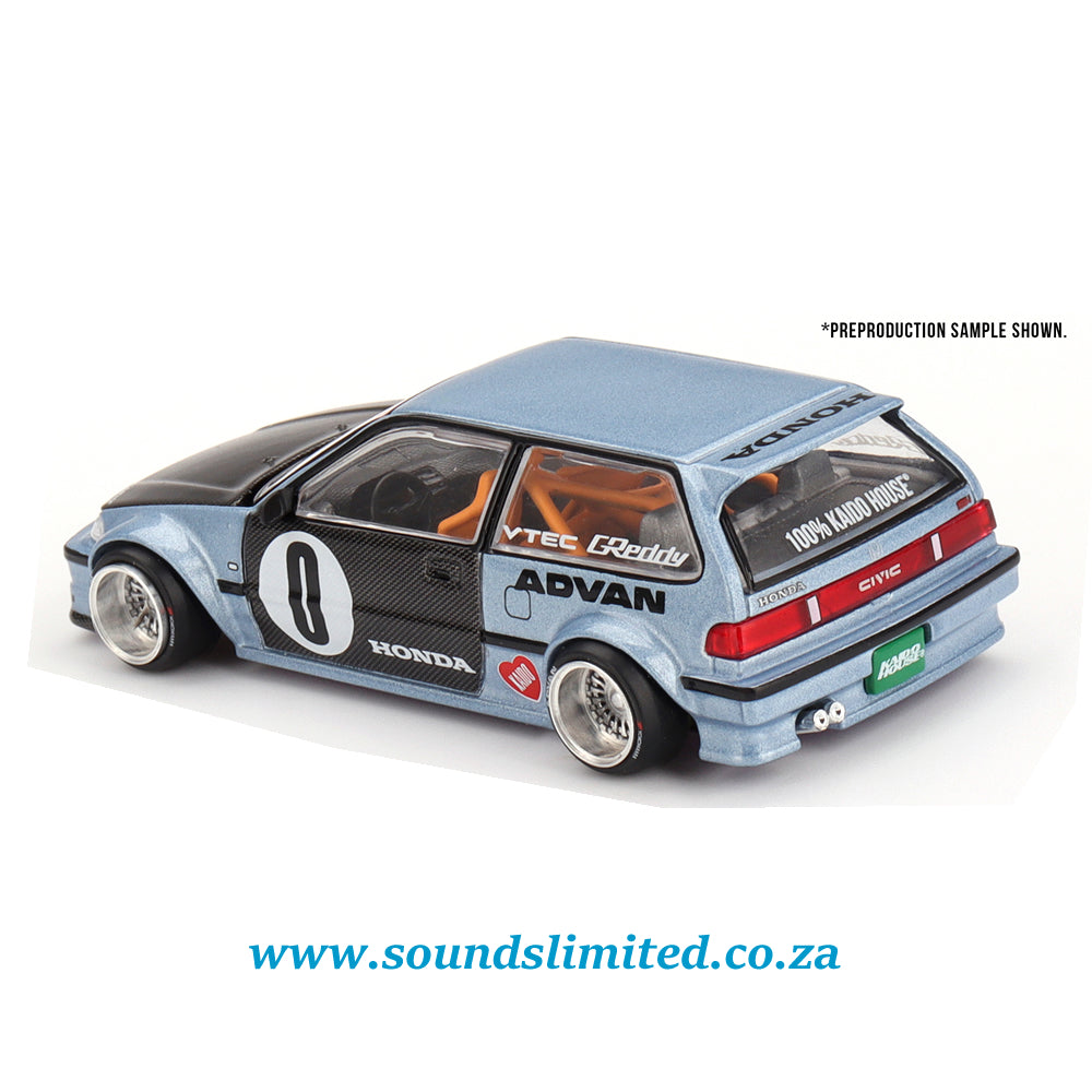 Mini Gt x KaidoHouse Honda Civic (EF) Kaido Roulette V1 #179