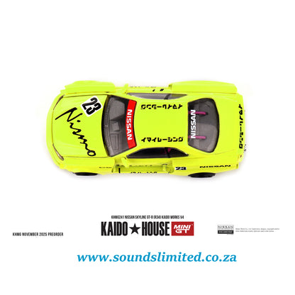 Mini GT Kaido House #241 Nissan Skyline GT-R (R34) Kaido Works V4
