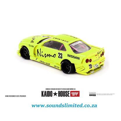 Mini GT Kaido House #241 Nissan Skyline GT-R (R34) Kaido Works V4