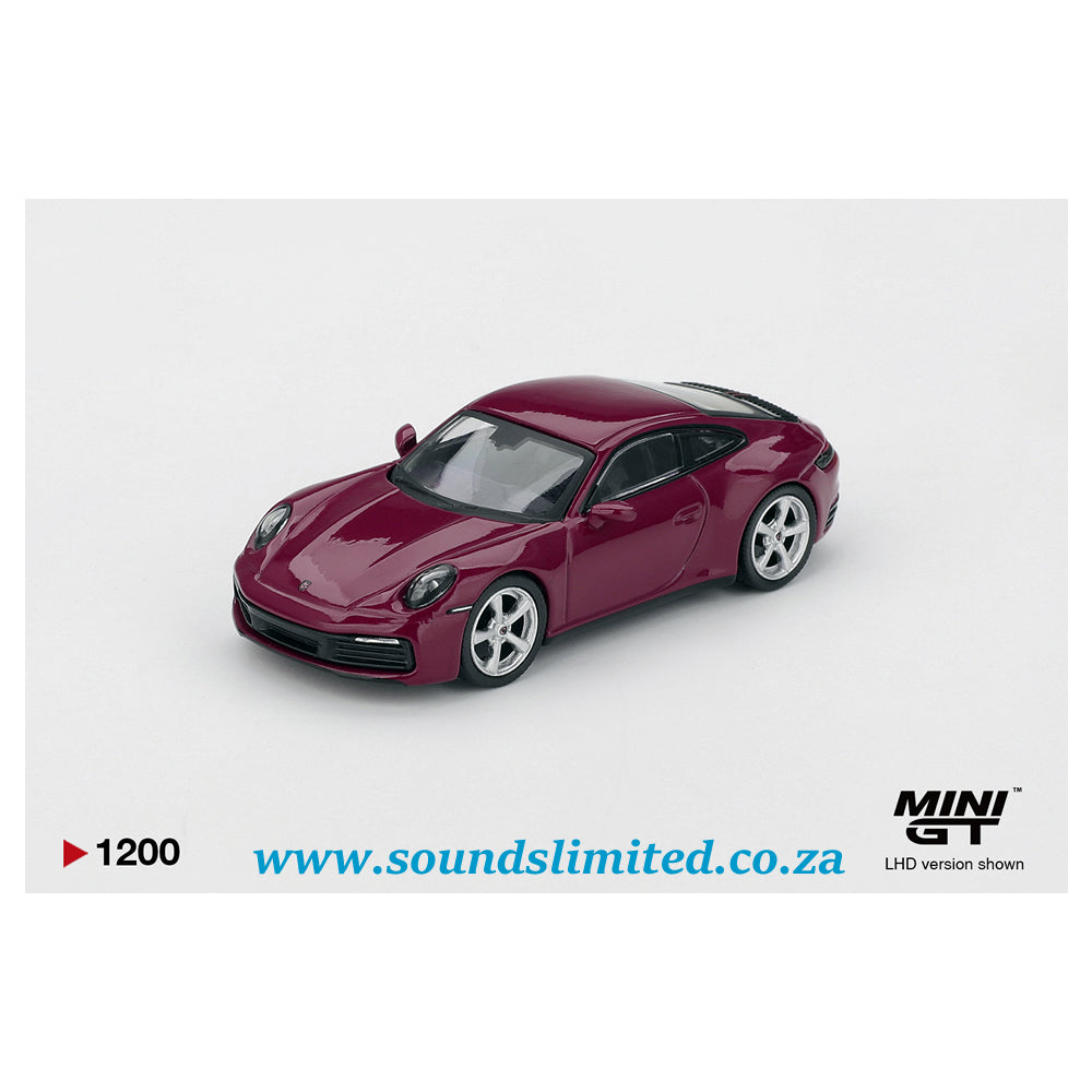 Mini GT Porsche 911 (992.1) Rubystone Red Set MGTS0021