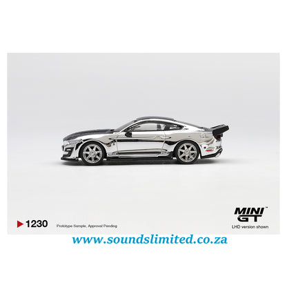 Mini GT #1230 Shelby GT500 Dragon Snake Concept Chrome Silver Blister