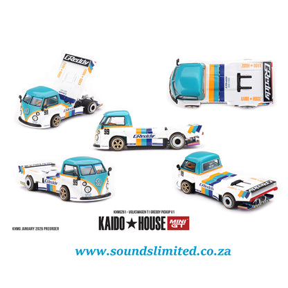 Mini GT x Kaido House #261 Volkswagen T1 GReddy Pickup V1