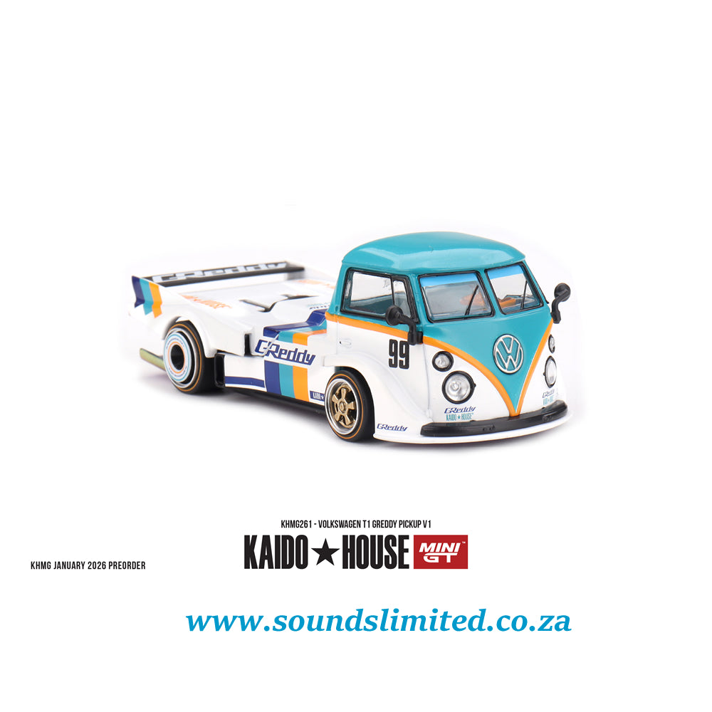 Mini GT x Kaido House #261 Volkswagen T1 GReddy Pickup V1