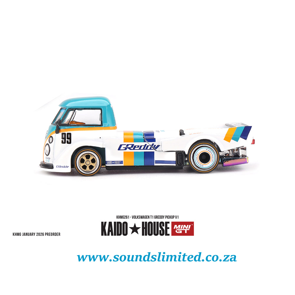 Mini GT x Kaido House #261 Volkswagen T1 GReddy Pickup V1