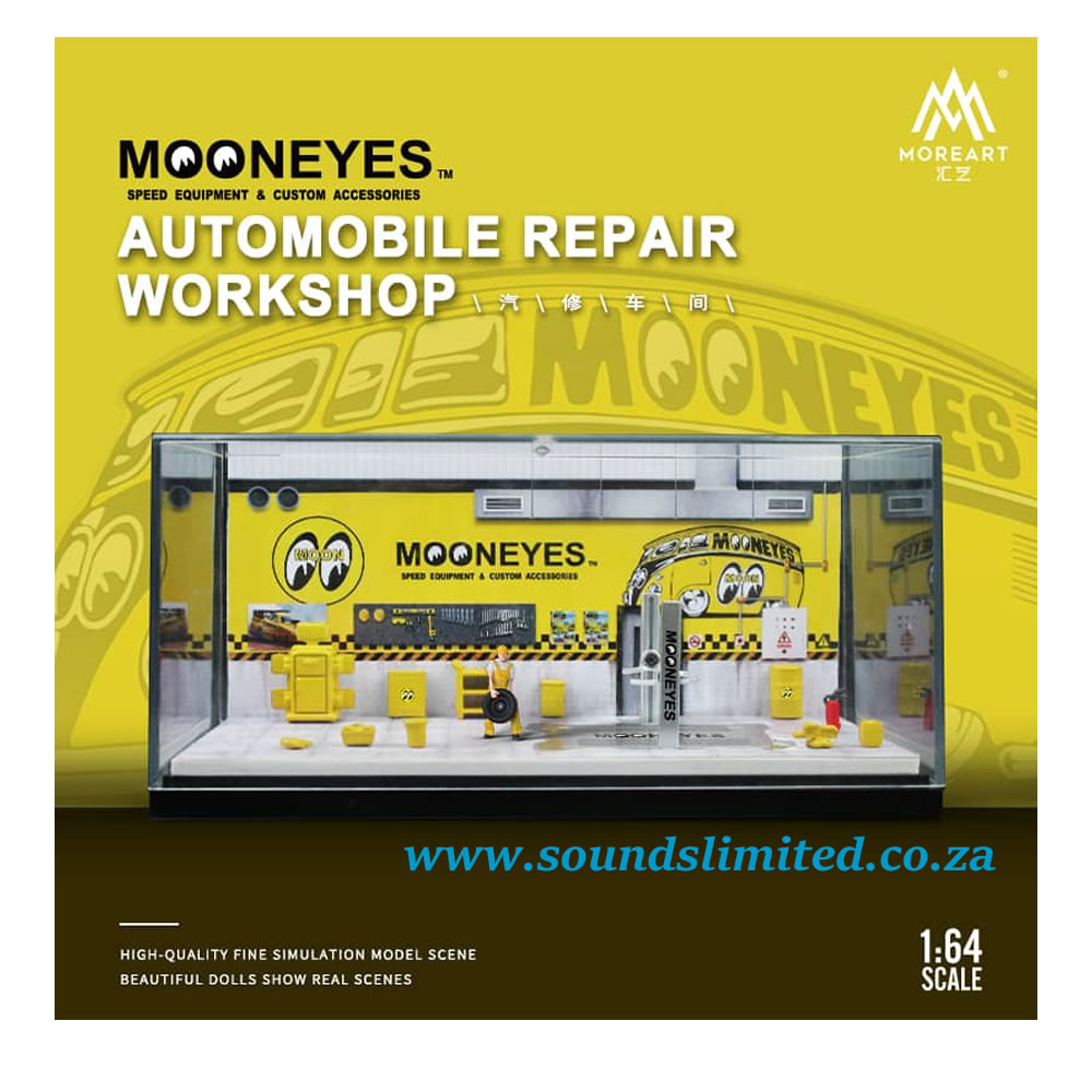 MoreArt 1/64 Diorama Mooneyes Automobile Repair Workshop MO901208
