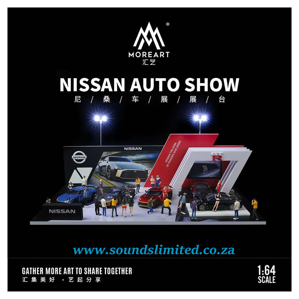 MoreArt 1/64 Nissan Auto Show Booth Lighting Edition Scene Model MO925204