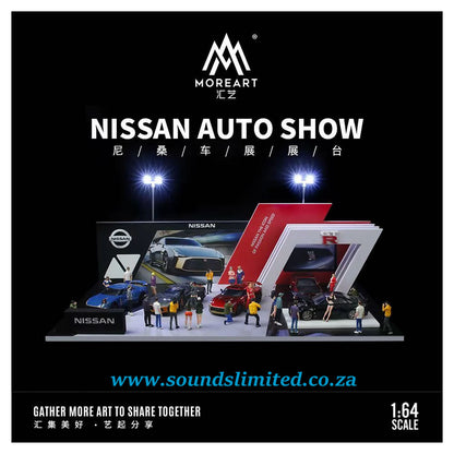 MoreArt 1/64 Nissan Auto Show Booth Lighting Edition Scene Model MO925204