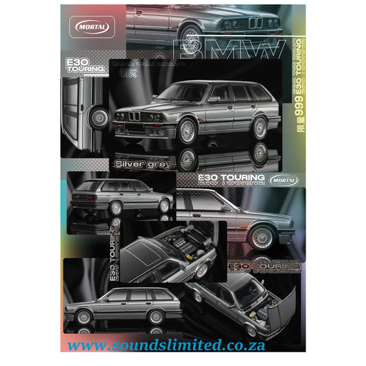 Mortal 1/64 BMW E30 Touring Silver Grey - Limited Edition