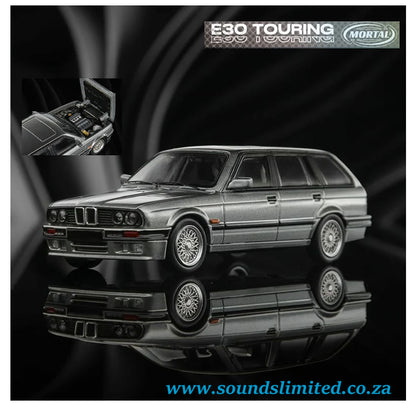 Mortal 1/64 BMW E30 Touring Silver Grey - Limited Edition