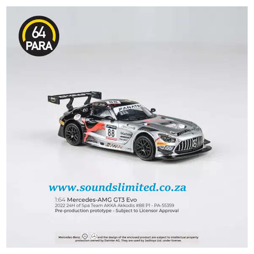 Para64 1/64 Mercedes-AMG GT3 Evo 2022 24H Spa Akkodis P1 PA-55359