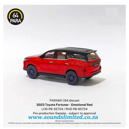 Para64 2023 Toyota Fortuner Emotional Red PB-55724