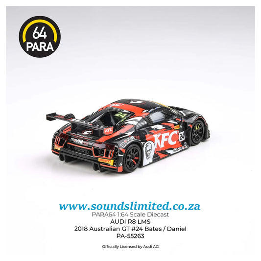 Para64 Audi R8 LMS 2018 Australian GT #24 – Bates / Daniel LHD 1/64 PA-55263