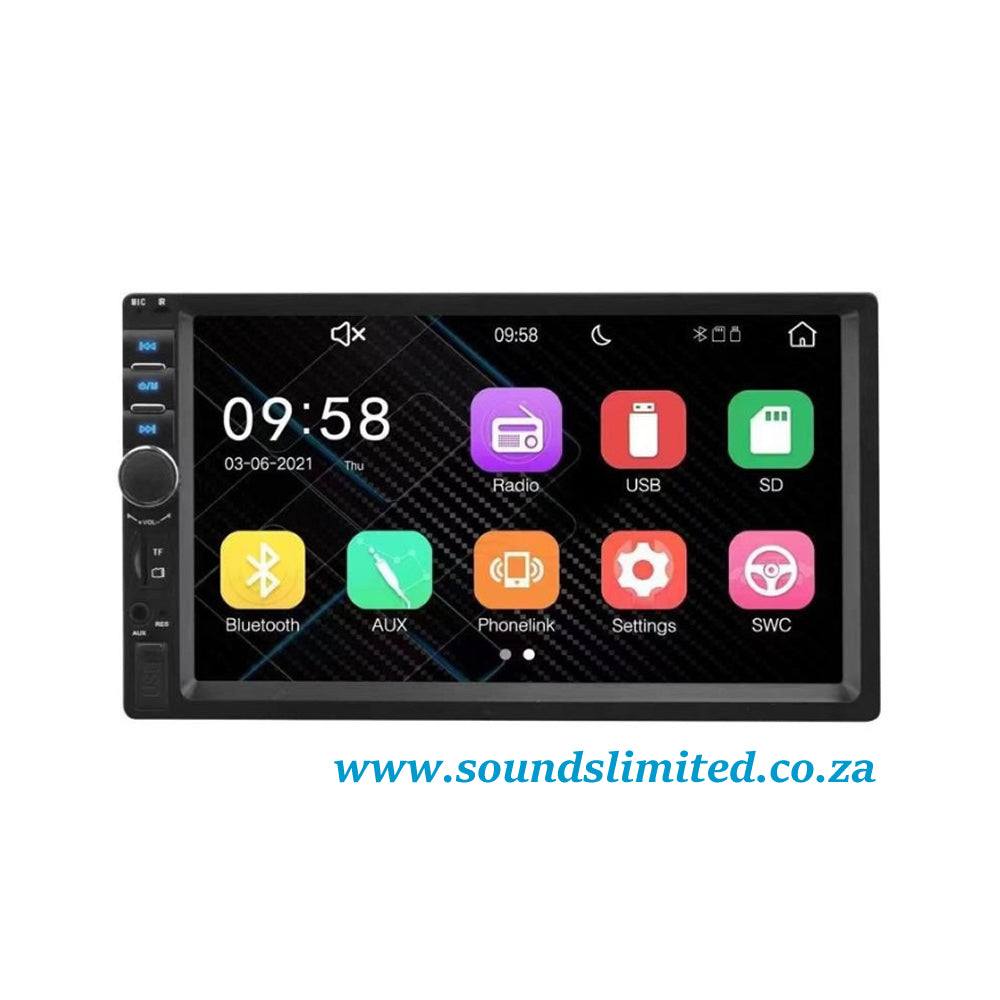 Paramount 7" Car Multimedia System Touchscreen FM/BT/USB/SWC Receiver ZXN003BT