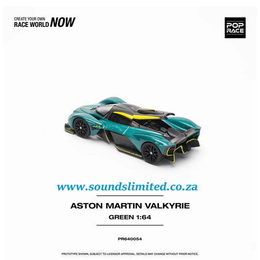 Pop Race 1/64 Aston Martin Valkyrie - Viridian Green PR64-54