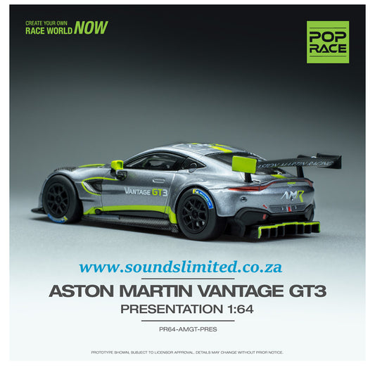 Pop Race 1/64 Aston Martin Vantage GT3 Presentation PR64-89