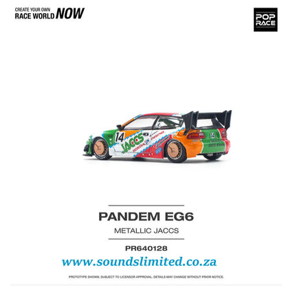 Pop Race 1/64 Pandem Honda Civic EG6 v1.5 Jaccs PR64-128