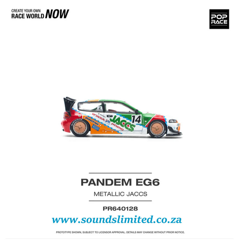 Pop Race 1/64 Pandem Honda Civic EG6 v1.5 Jaccs PR64-128