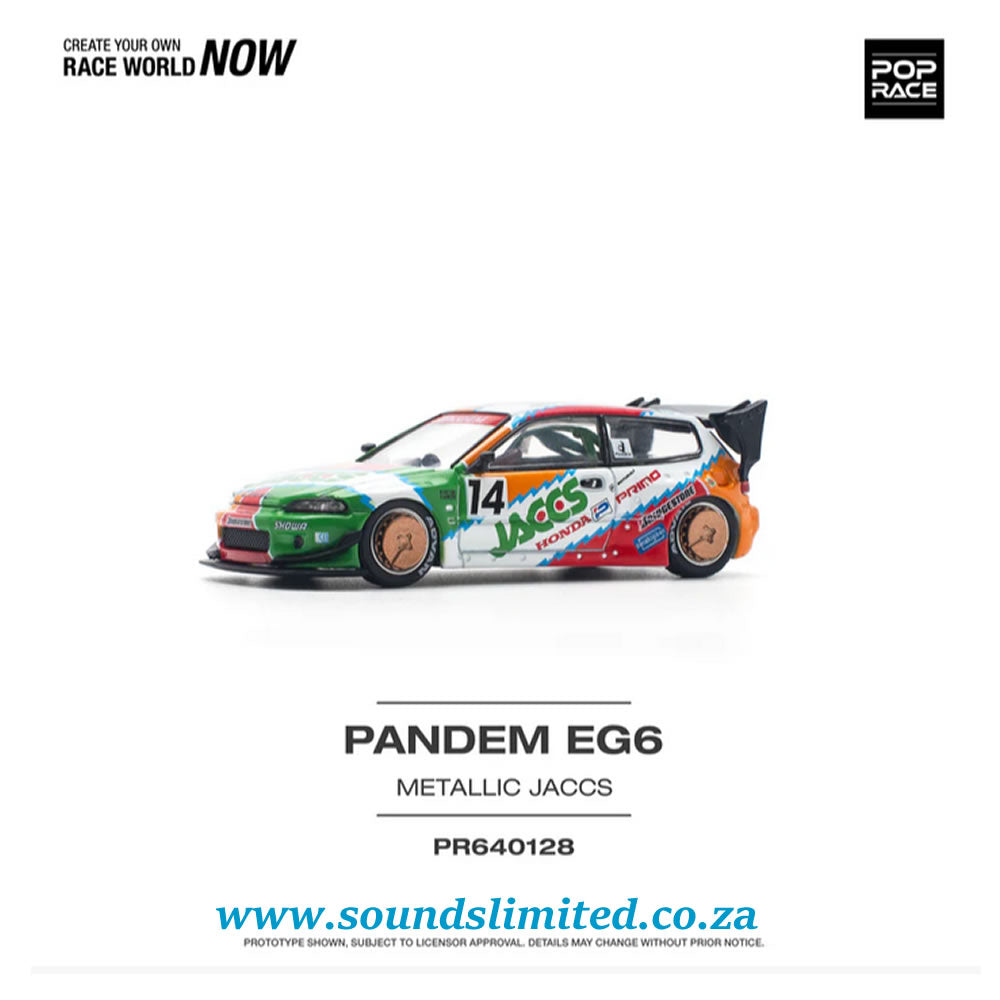 Pop Race 1/64 Pandem Honda Civic EG6 v1.5 Jaccs PR64-128