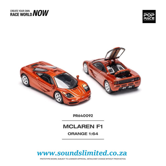 Pop Race McLaren F1 Orange 1/64 PR64-92