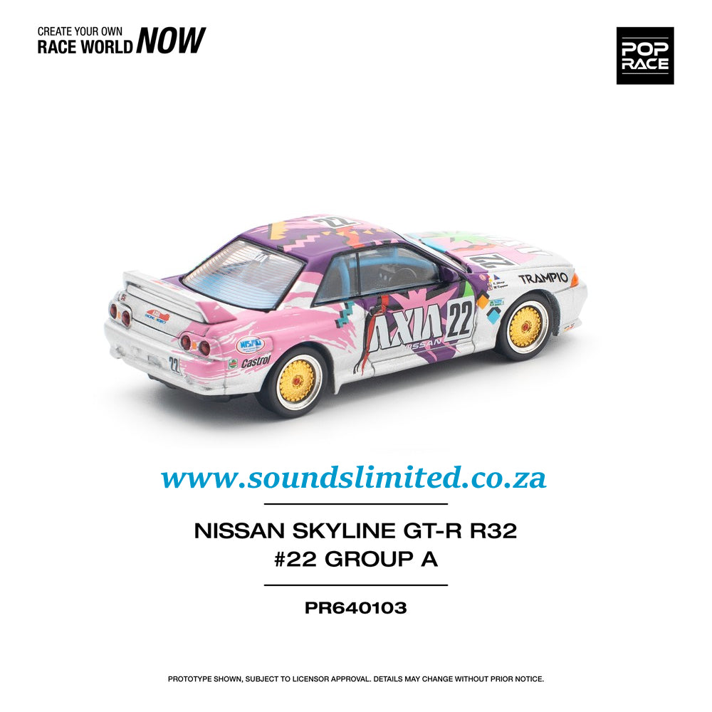 Pop Race Nissan Skyline GT-R R32 #22 Axia Group A PR64-103