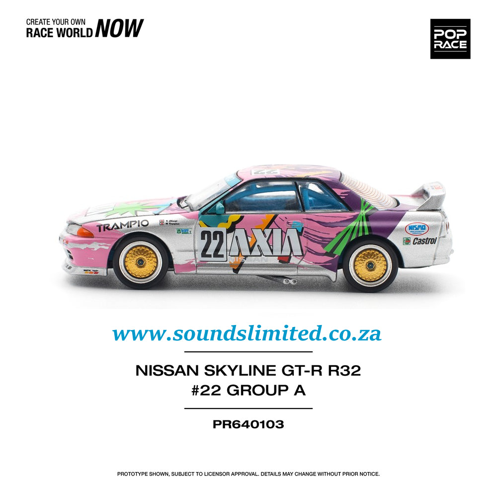 Pop Race Nissan Skyline GT-R R32 #22 Axia Group A PR64-103