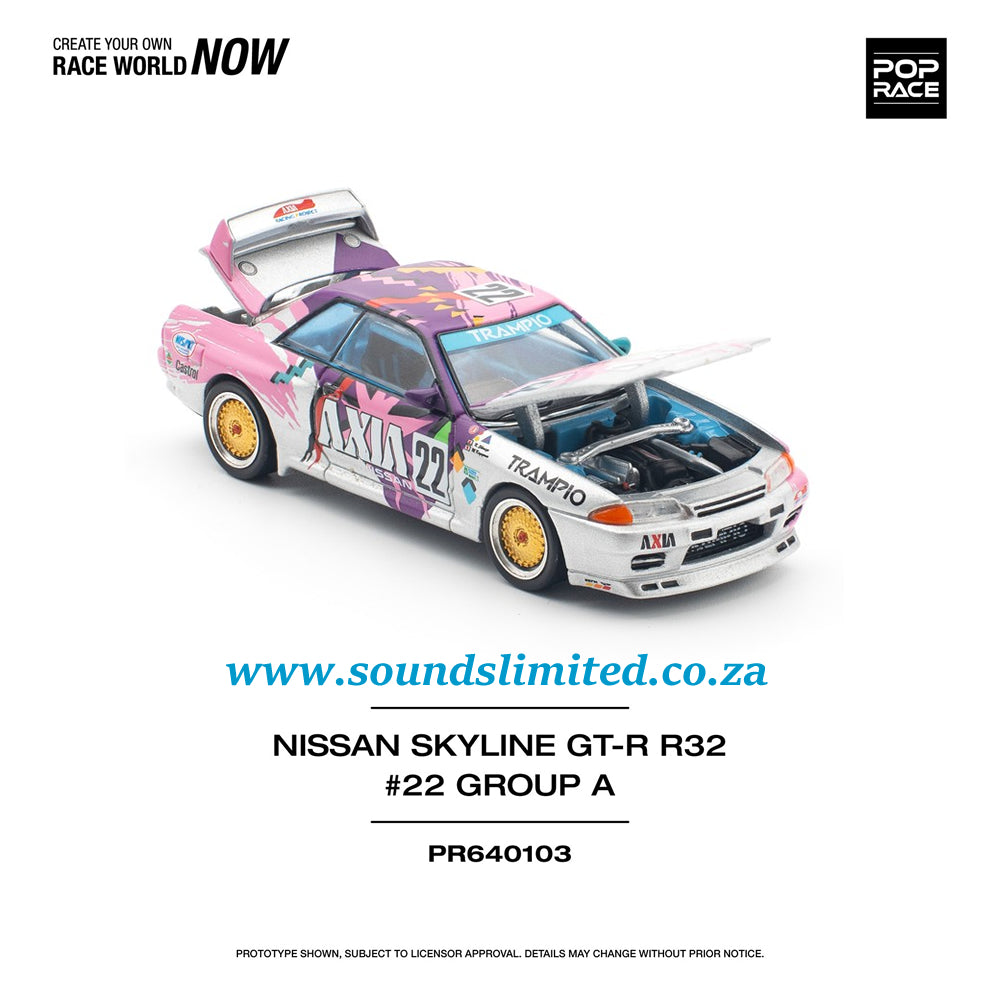 Pop Race Nissan Skyline GT-R R32 #22 Axia Group A PR64-103