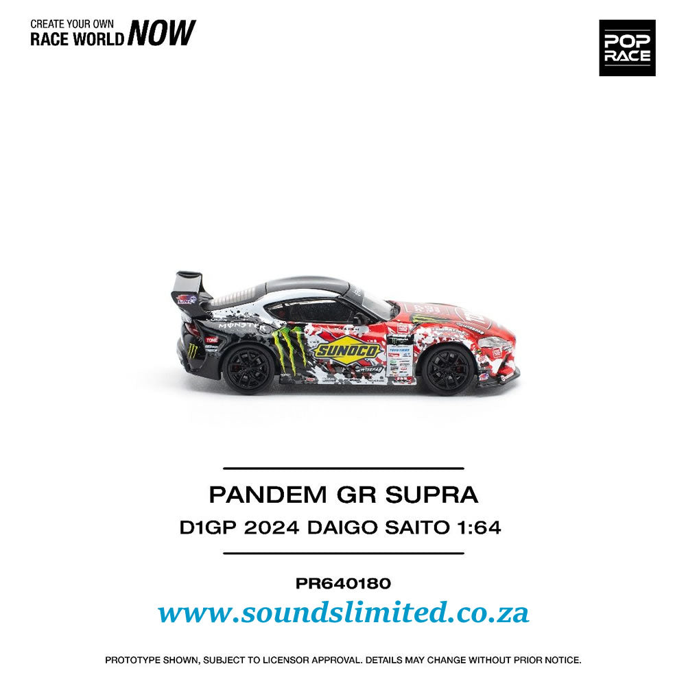 Pop Race Pandem GR Supra D1GP 2024 Daigo Saito PR64-180