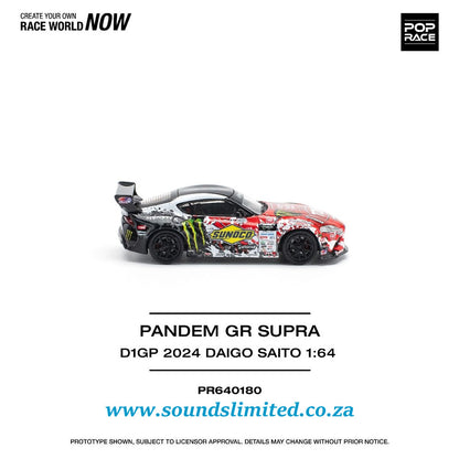 Pop Race Pandem GR Supra D1GP 2024 Daigo Saito PR64-180