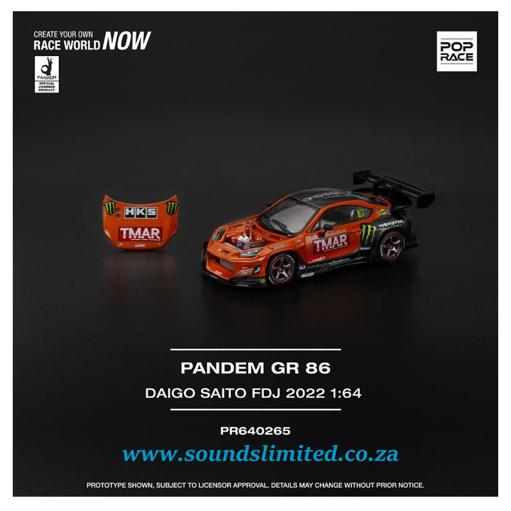 Pop Race Pandem GR86 Daigo Saito Formula Drift Japan 2022 PR64-265