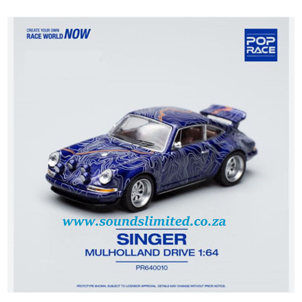 Pop Race Porsche Singer Mulholland Drive PR64-10 1/64