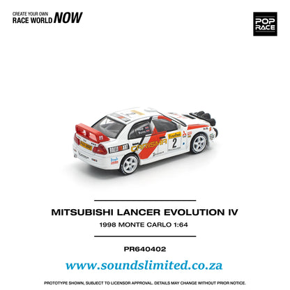 Poprace Mitsubishi Lancer Evolution IV 1998 Monte Carlo Rally PR640402